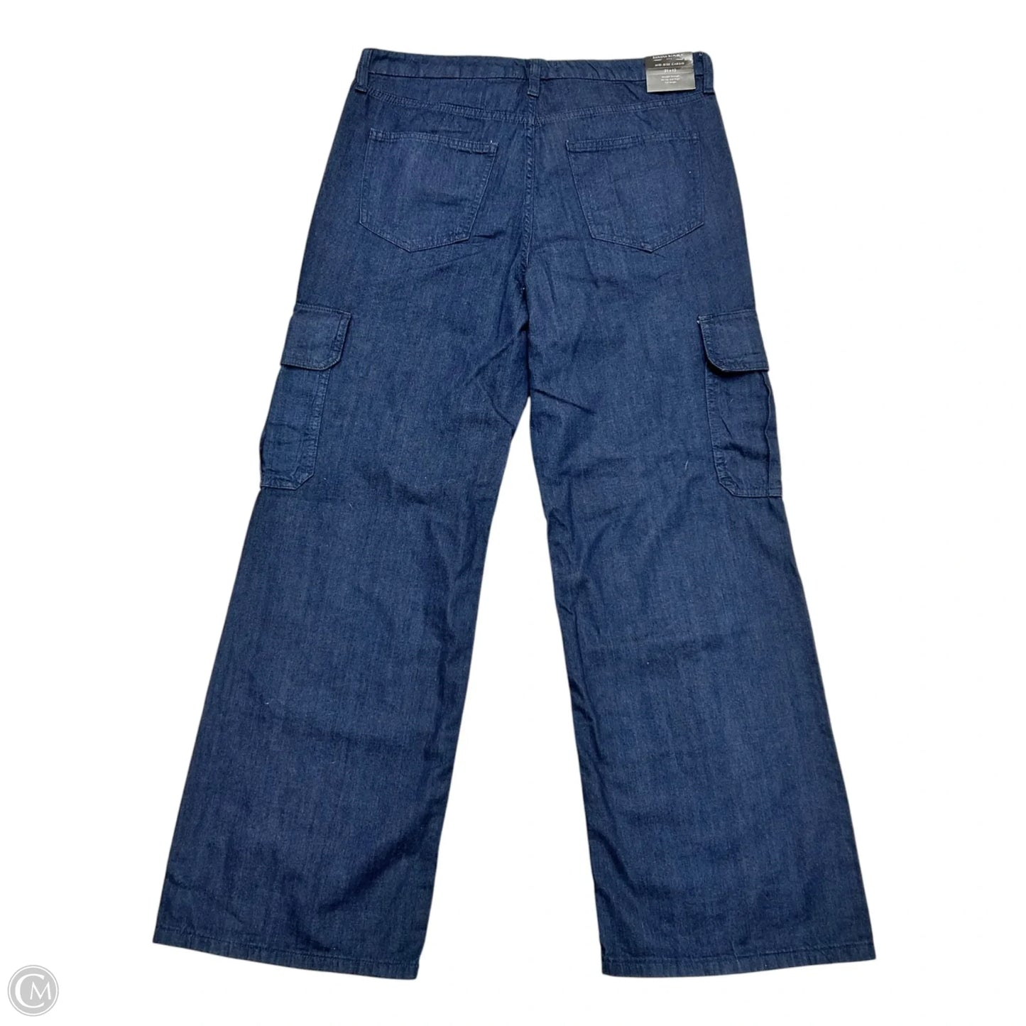 Jeans Wide Leg By Banana Republic In Blue Denim, Size: 12