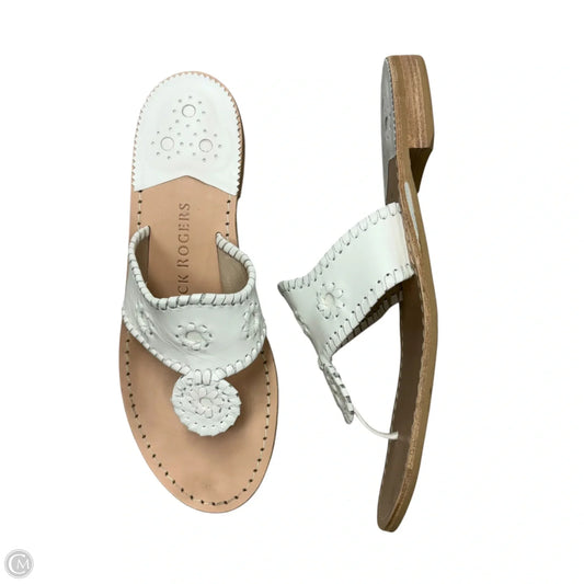 Sandals Flats By Jack Rogers In White, Size: 10