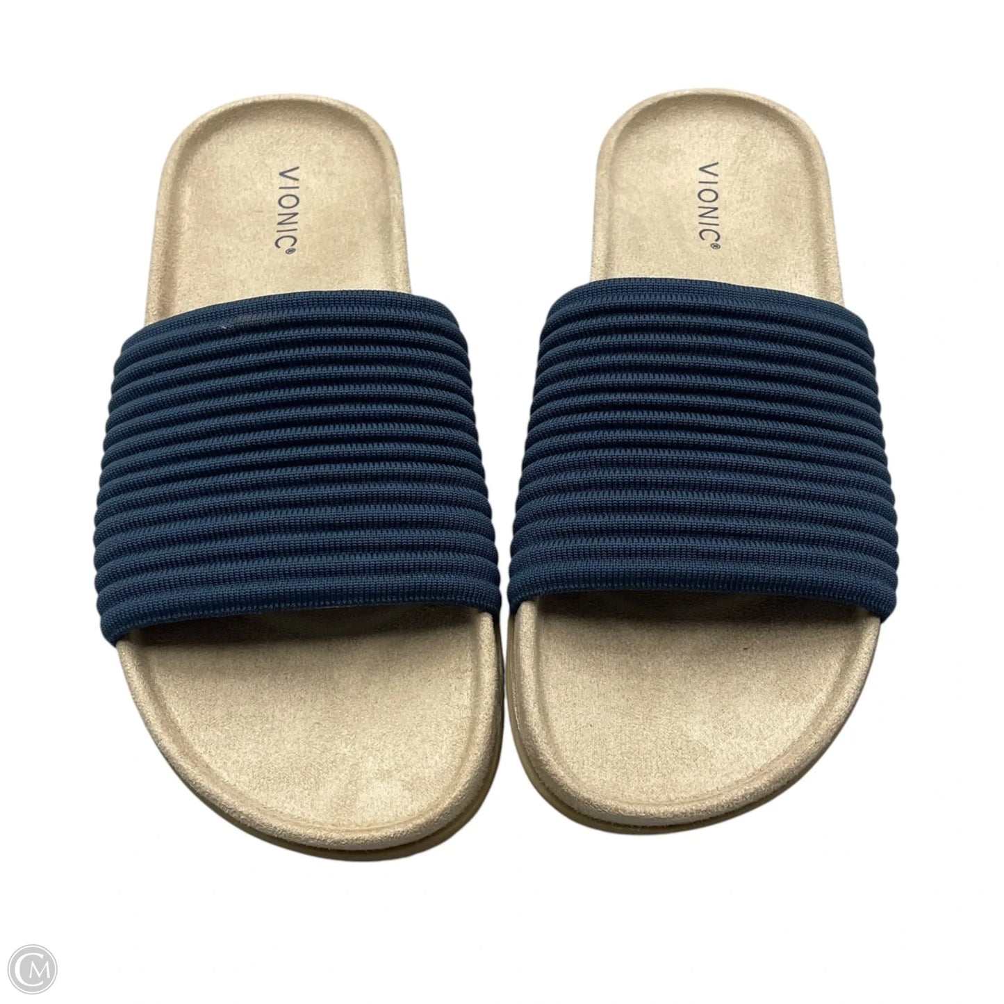 Sandals Flats By Vionic In Navy, Size: 11