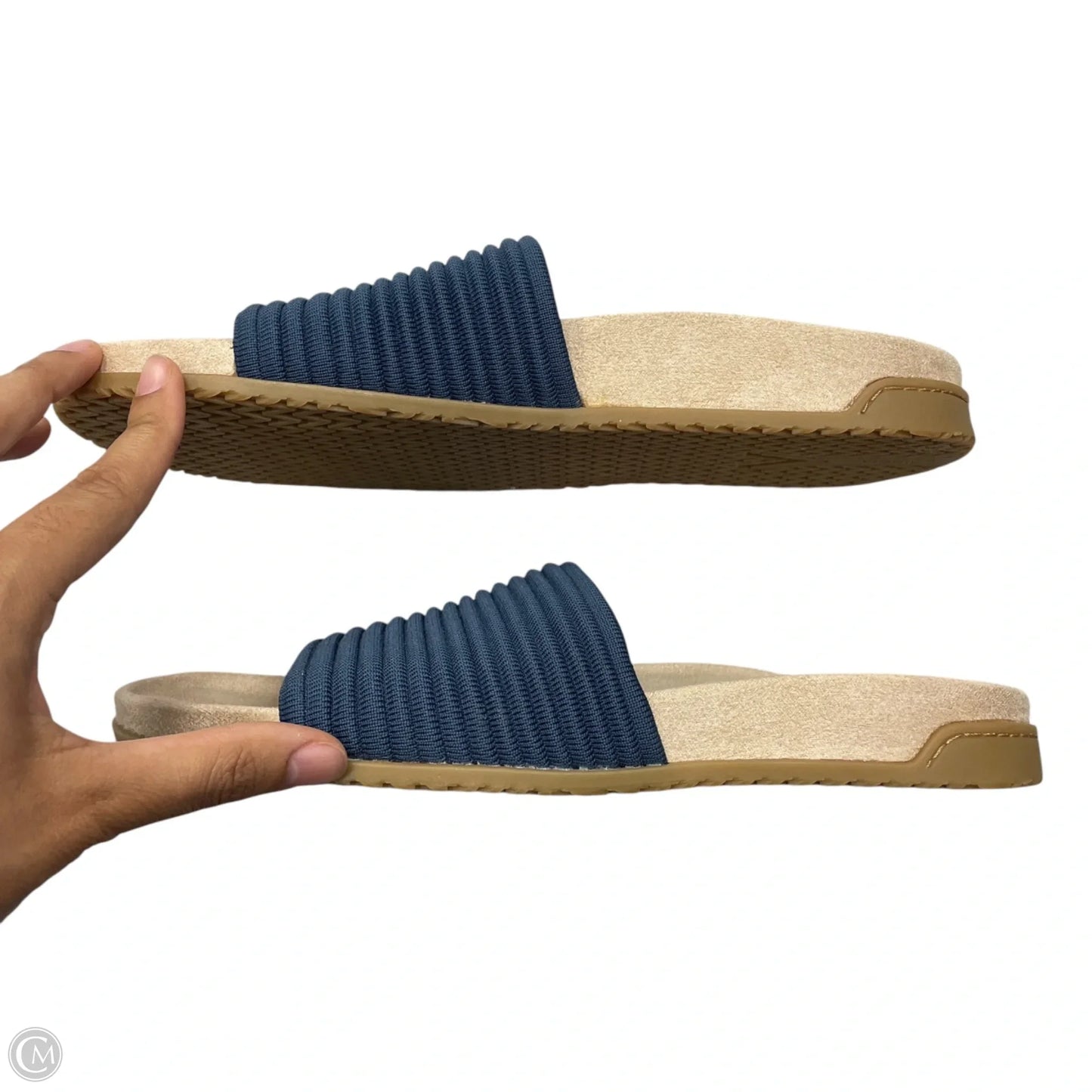 Sandals Flats By Vionic In Navy, Size: 11