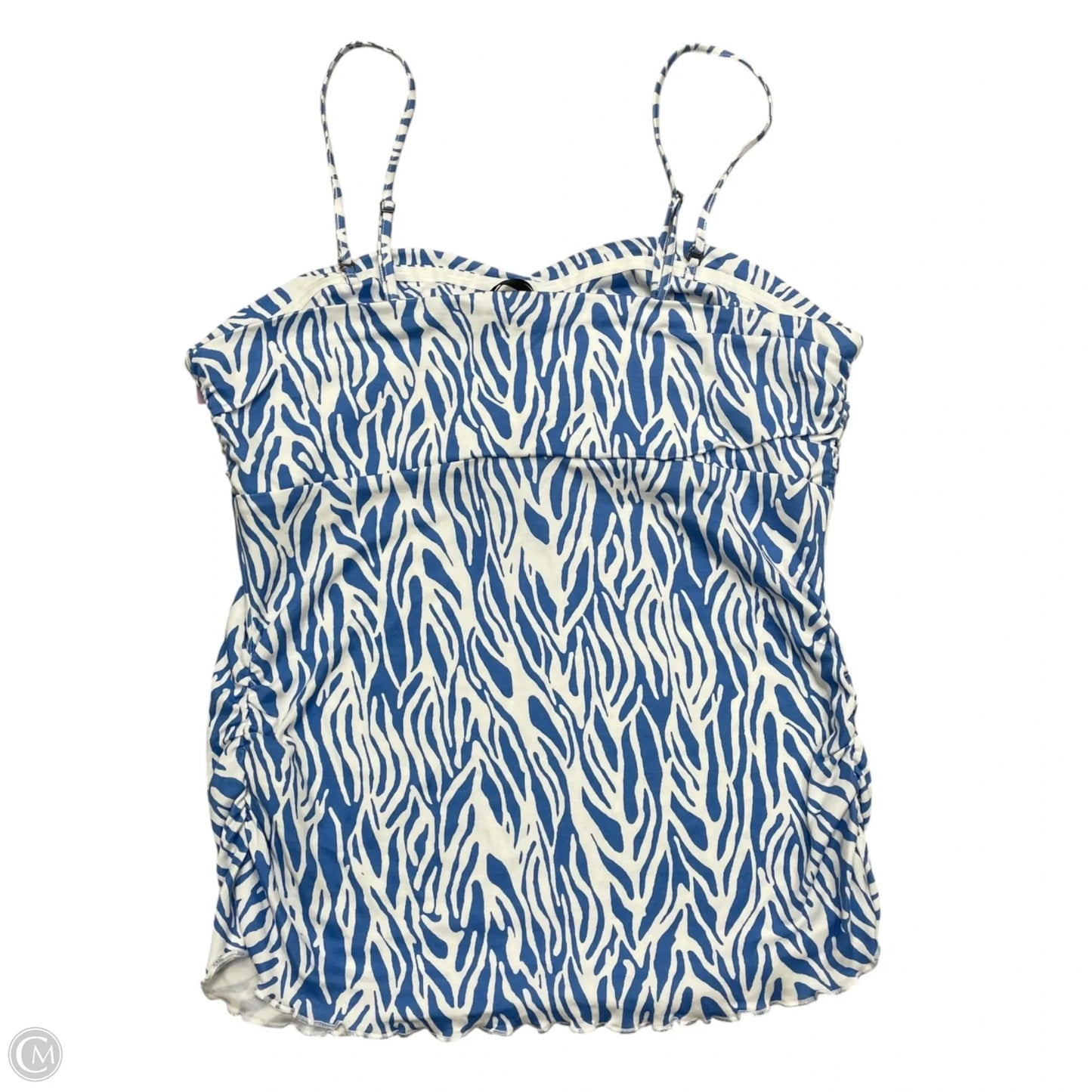 Top Sleeveless By Target-designer In Blue & White, Size: L