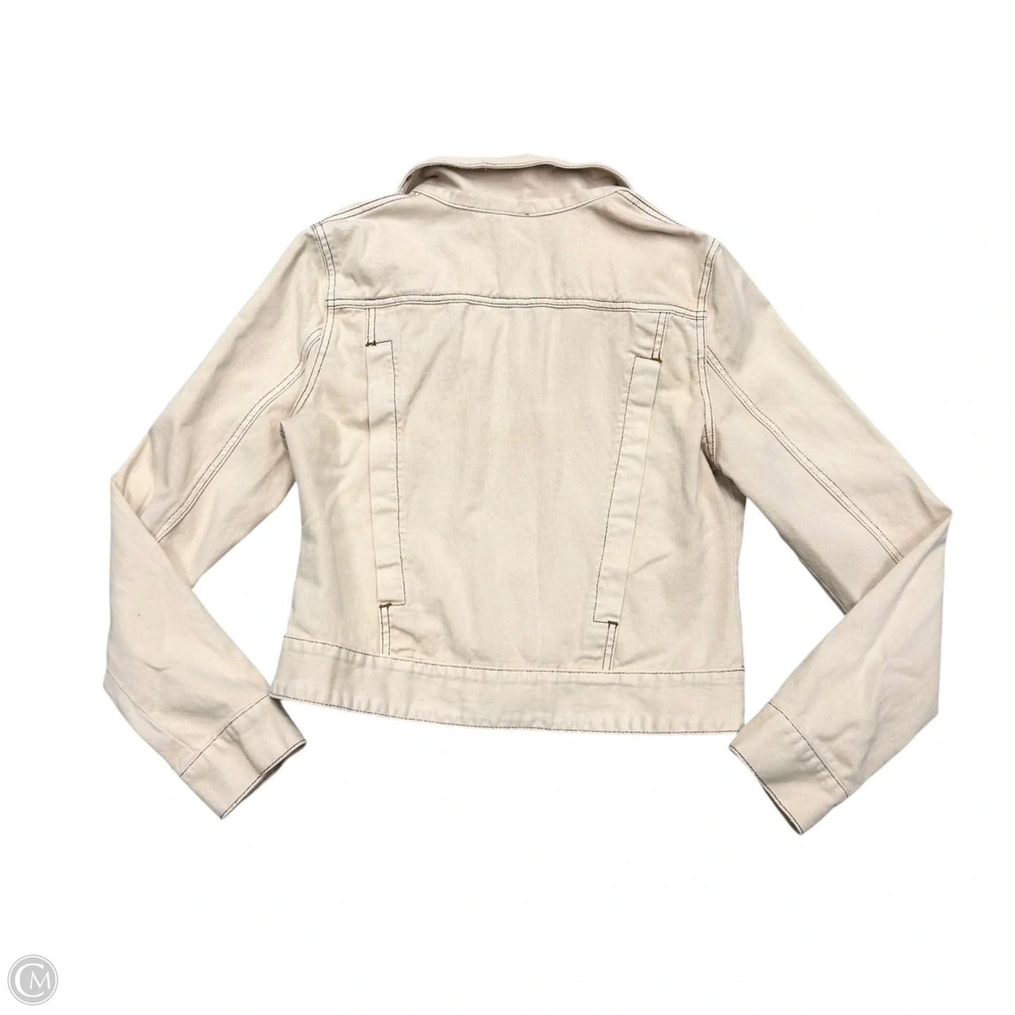 Jacket Denim By Free People In Tan, Size: M