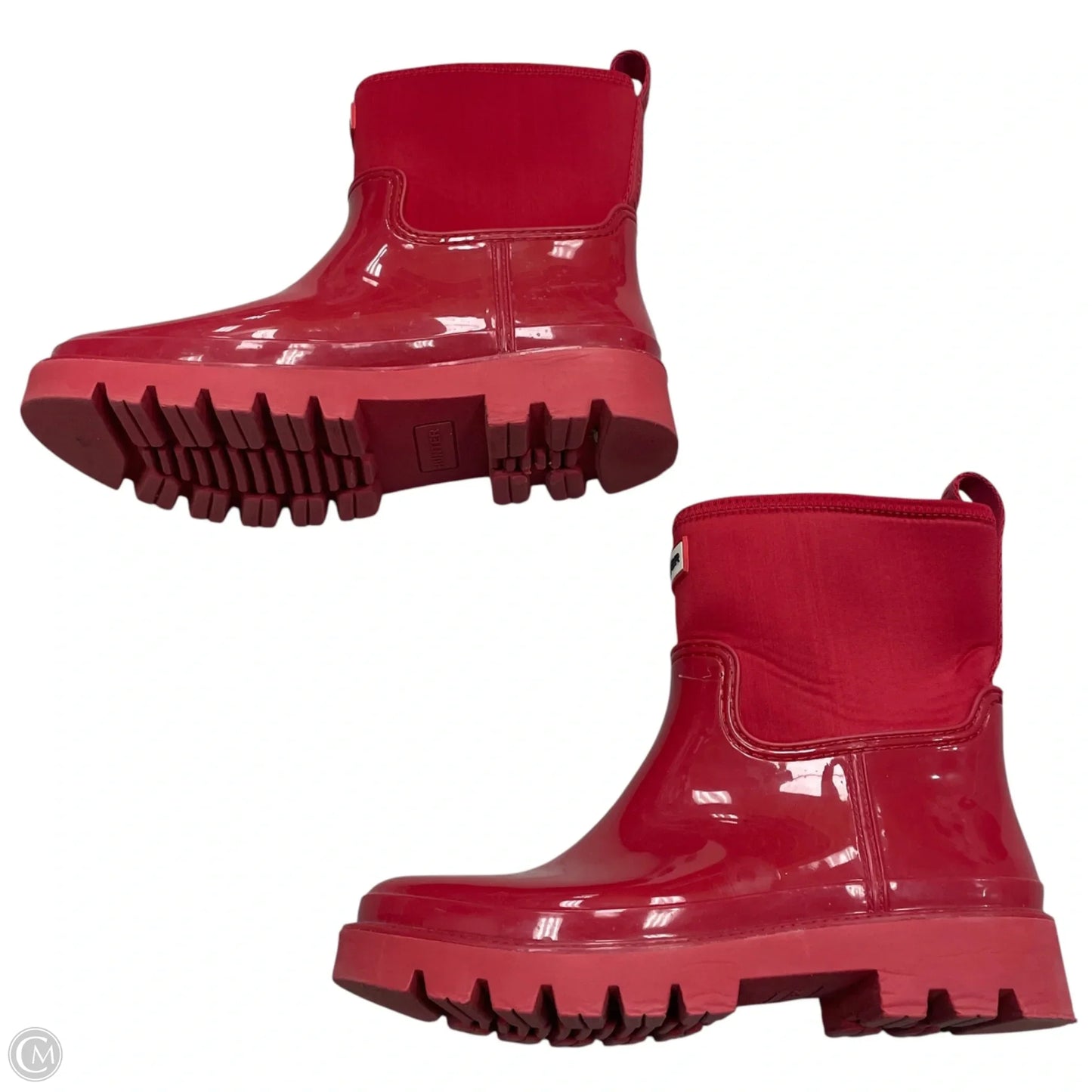 Boots Rain By Hunter In Red, Size: 8