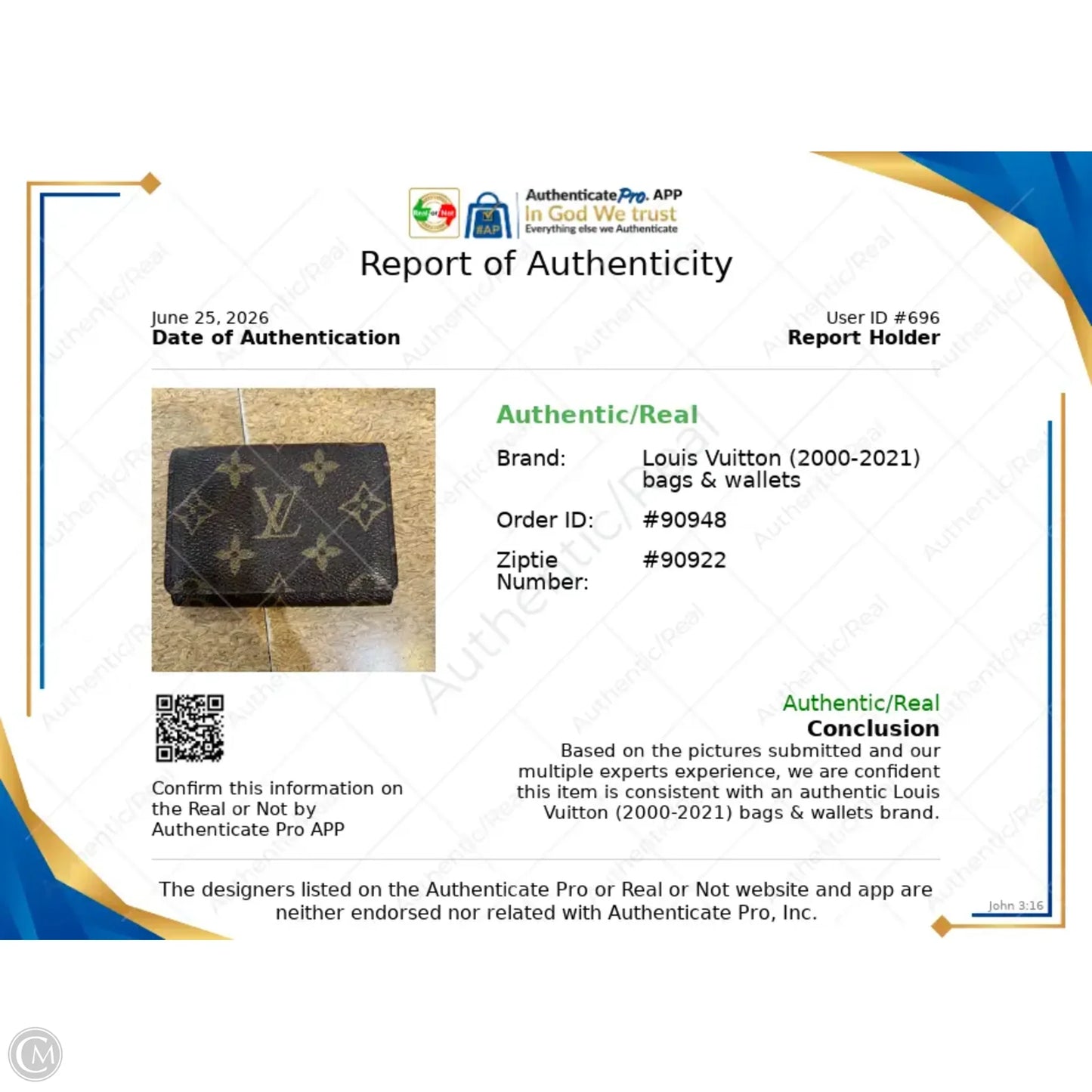 Wallet Luxury Designer By Louis Vuitton, Size: Small