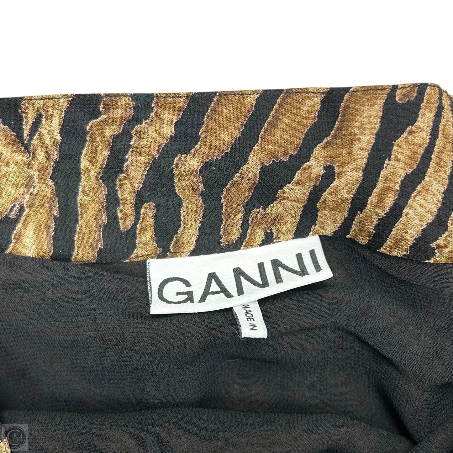 Skirt Mini & Short By Ganni In Animal Print, Size: S