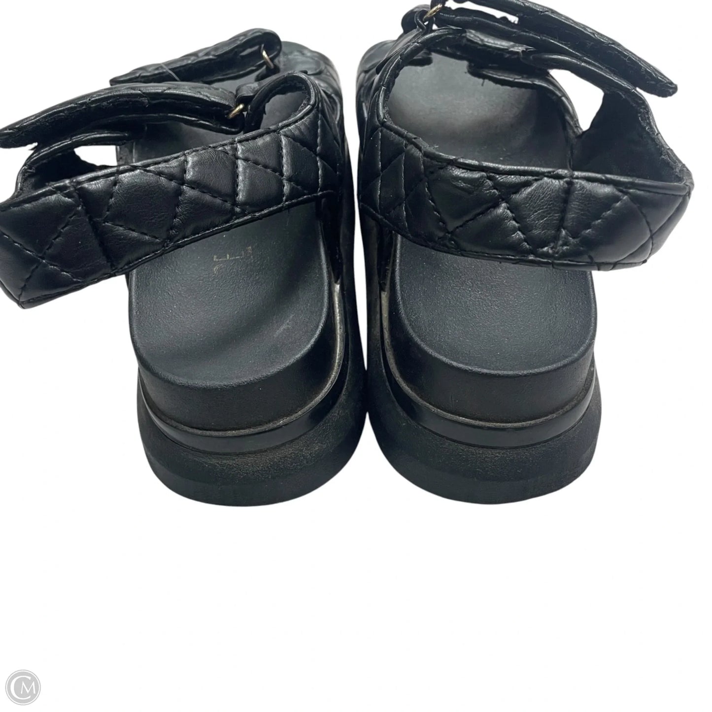 Sandals Heels Platform By Rouge In Black, Size: 9