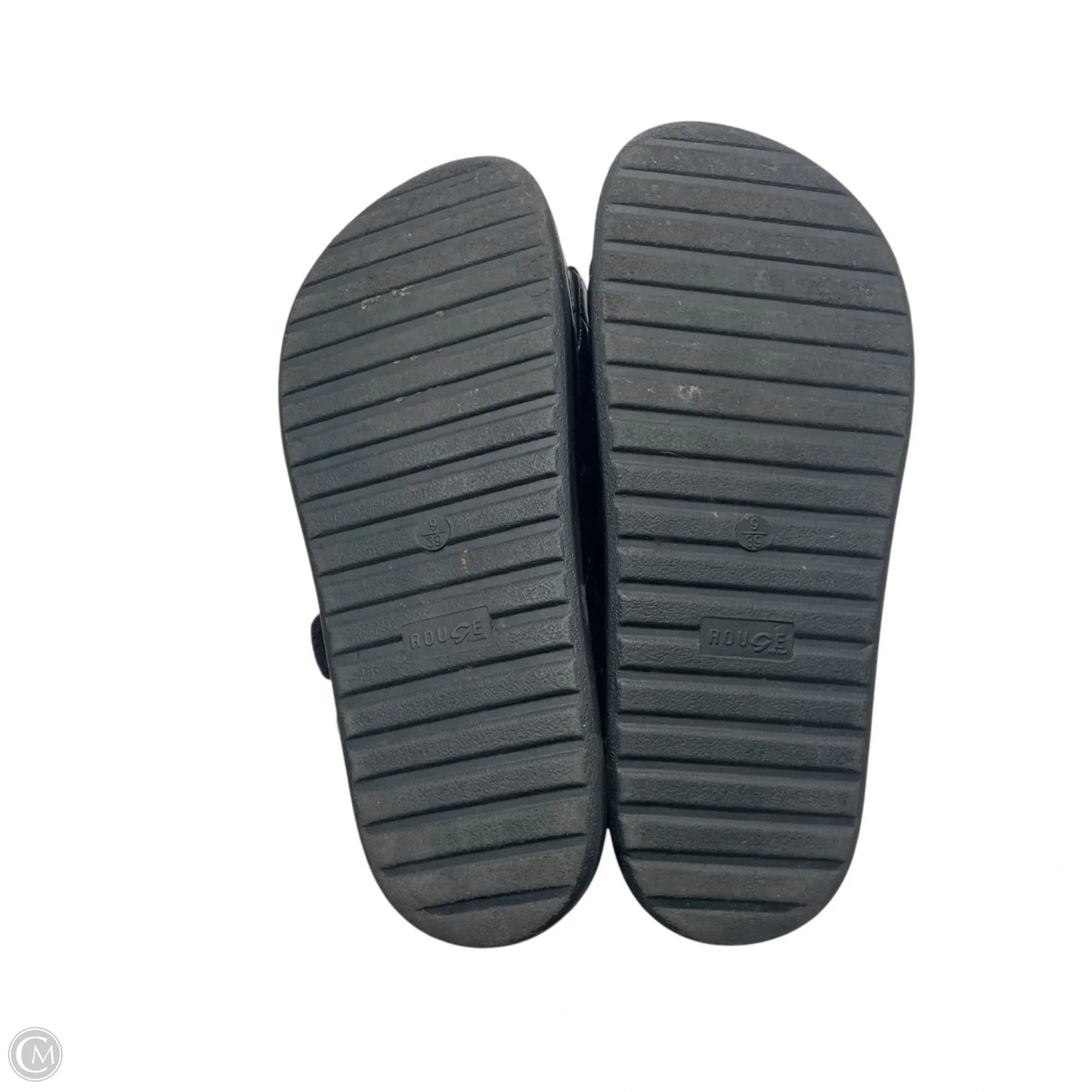 Sandals Heels Platform By Rouge In Black, Size: 9
