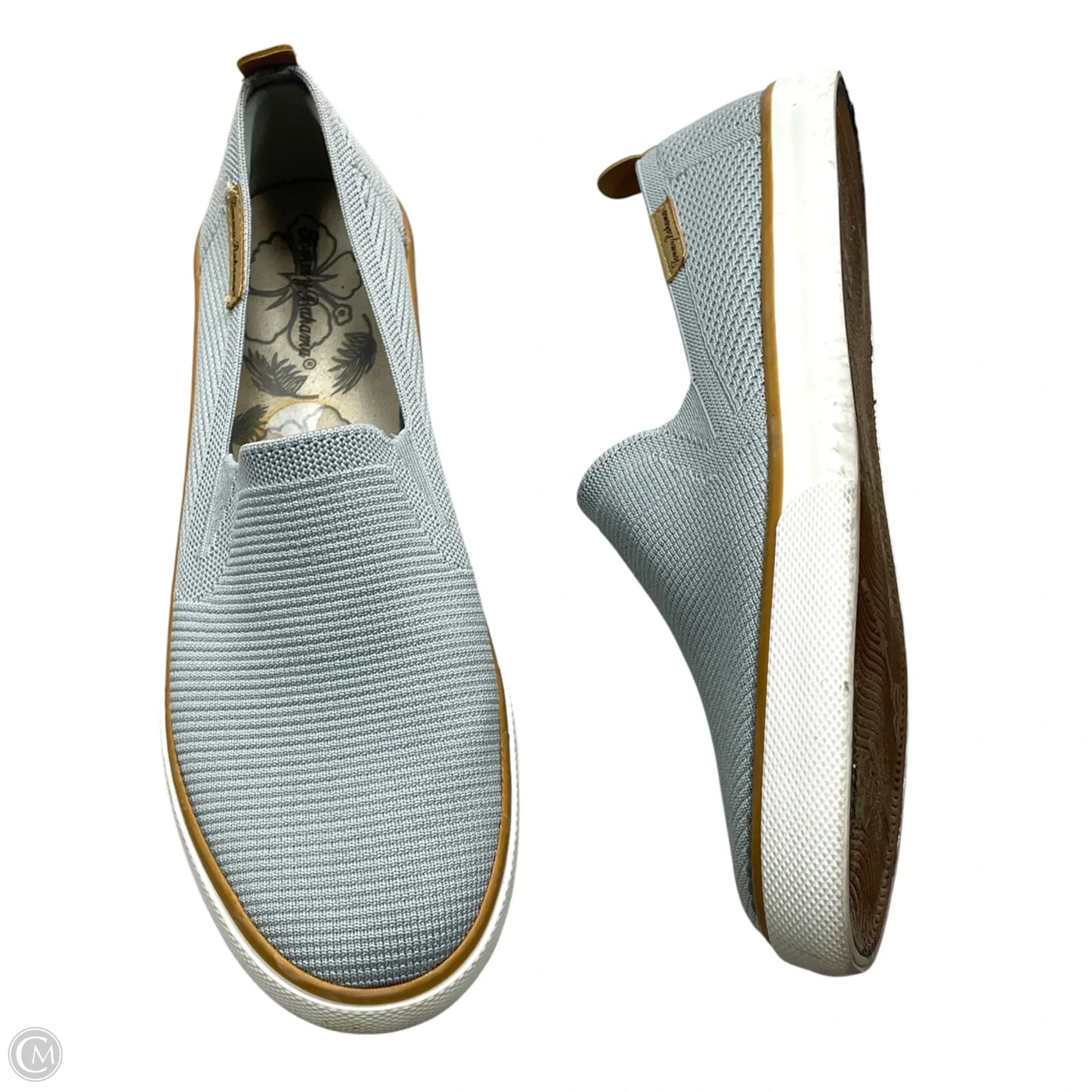 Shoes Flats By Tommy Bahama In Grey, Size: 9.5
