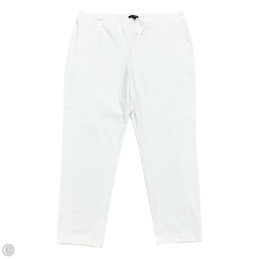 Pants Lounge By Eileen Fisher In White, Size: 1x