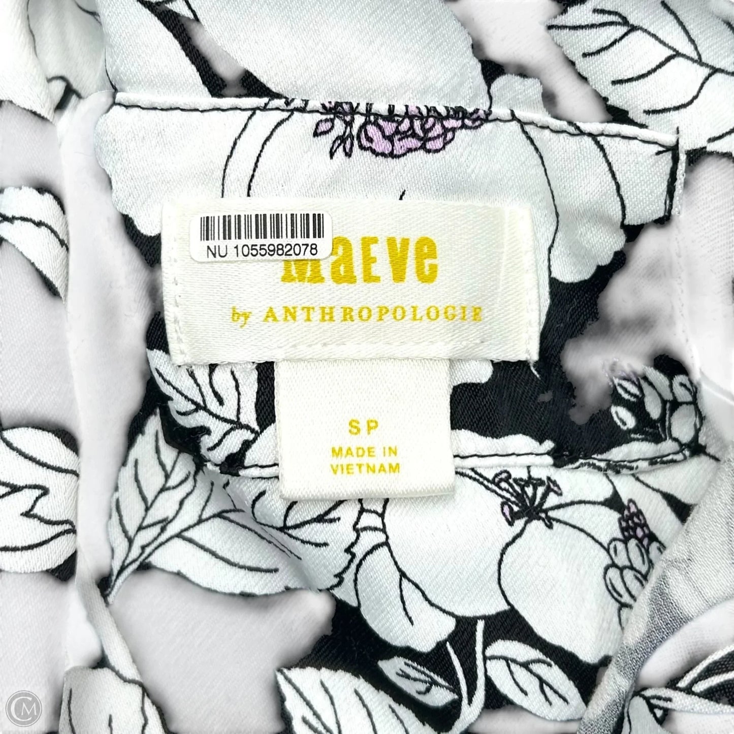 Dress Casual Maxi By Maeve In Black & White, Size: Sp