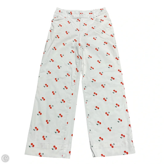 Pants Cropped By Bagatelle In Red & White, Size: 4
