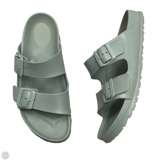 Sandals Flats By Birkenstock In Green, Size: 9