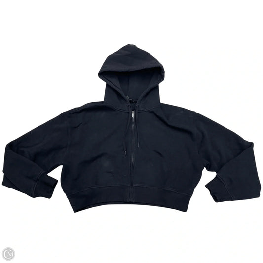 Athletic Sweatshirt Hoodie By Athleta In Black, Size: M