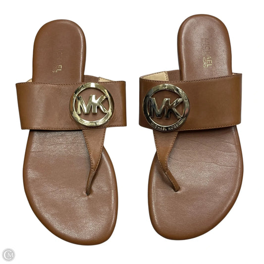 Sandals Flats By Michael By Michael Kors In Tan, Size: 7