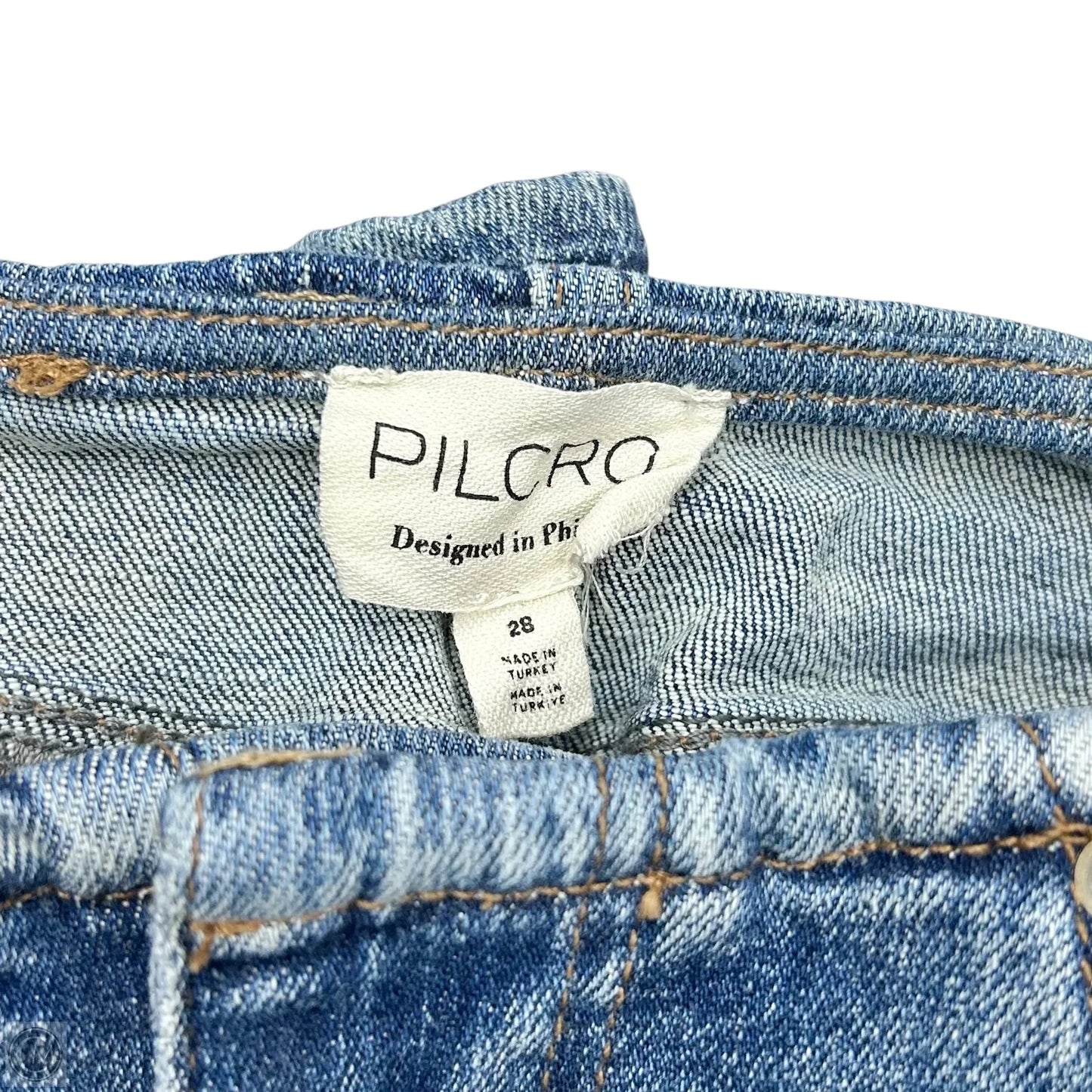 Jeans Straight By Pilcro In Blue Denim, Size: 6
