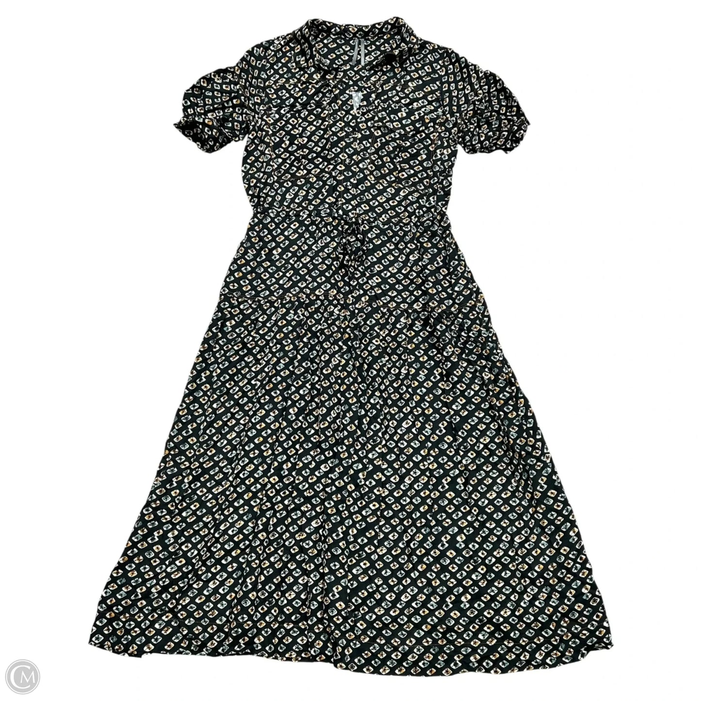Dress Casual Midi By Anthropologie In Geometric Pattern, Size: S