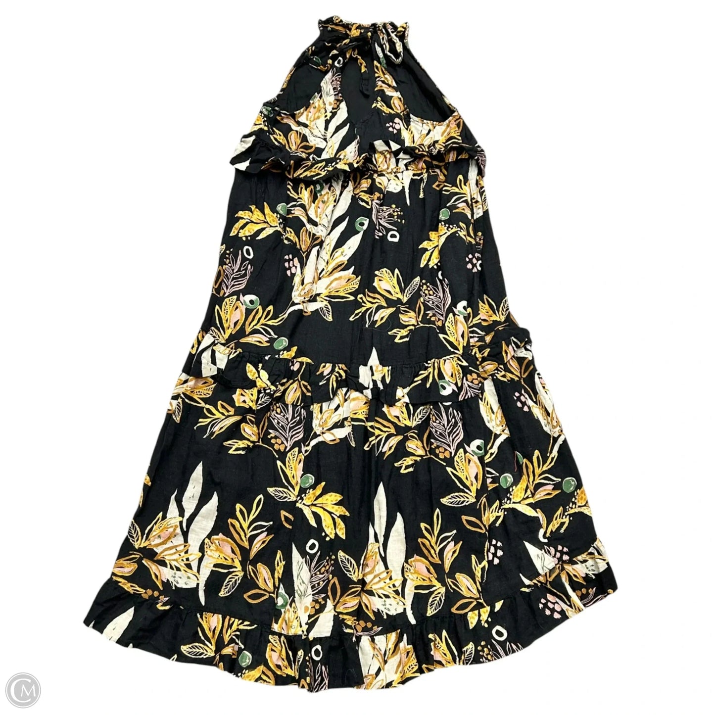 Dress Casual Maxi By Free People In Black & Tan, Size: L