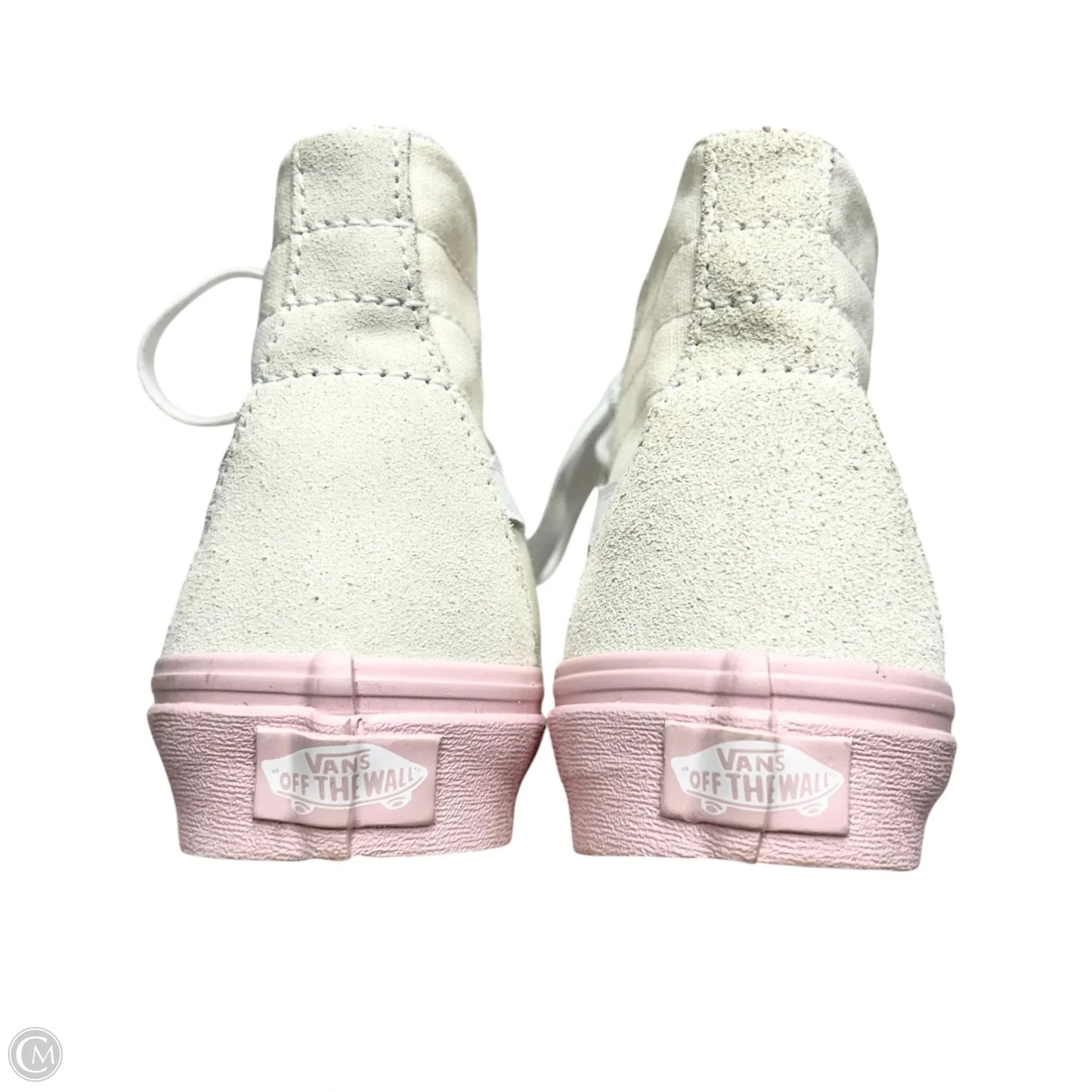 Shoes Sneakers By Vans In Cream & Pink, Size: 7