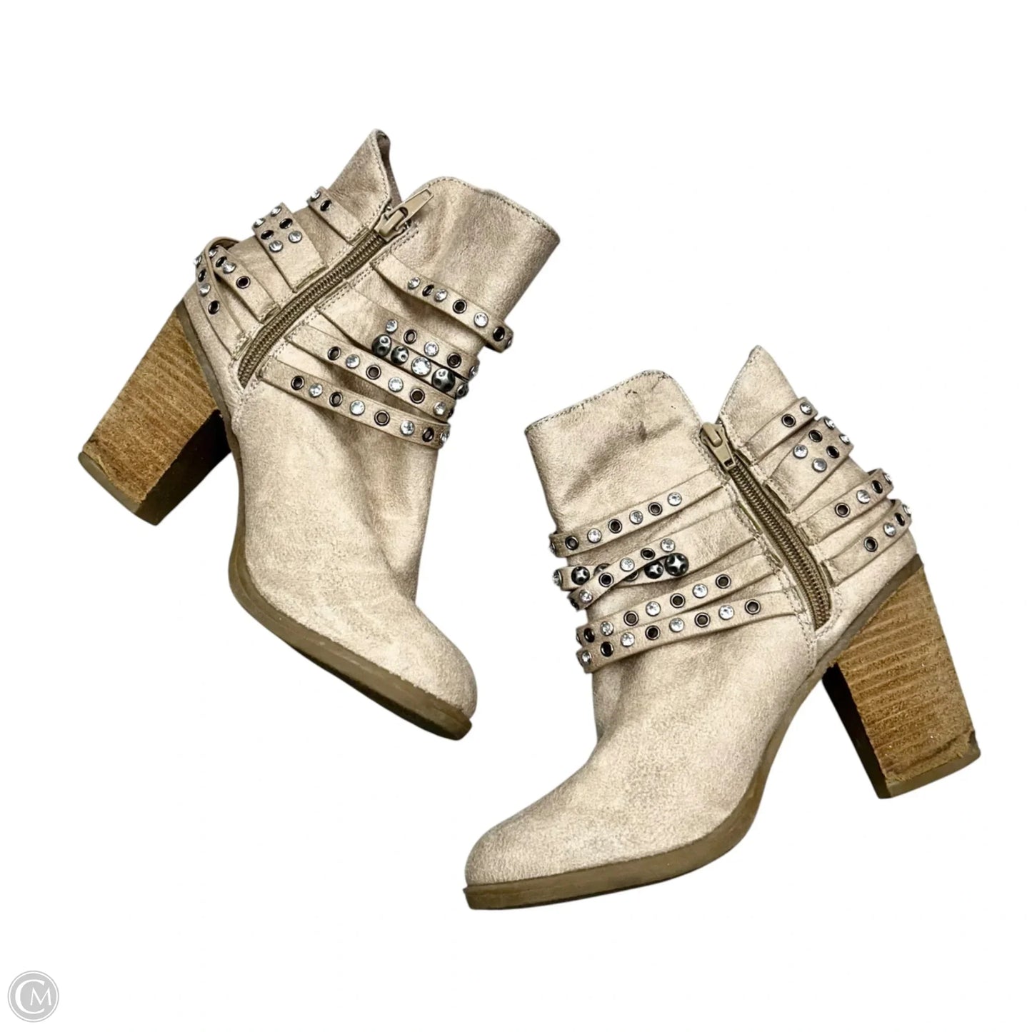 Boots Ankle Heels By Not Rated In Tan, Size: 6.5