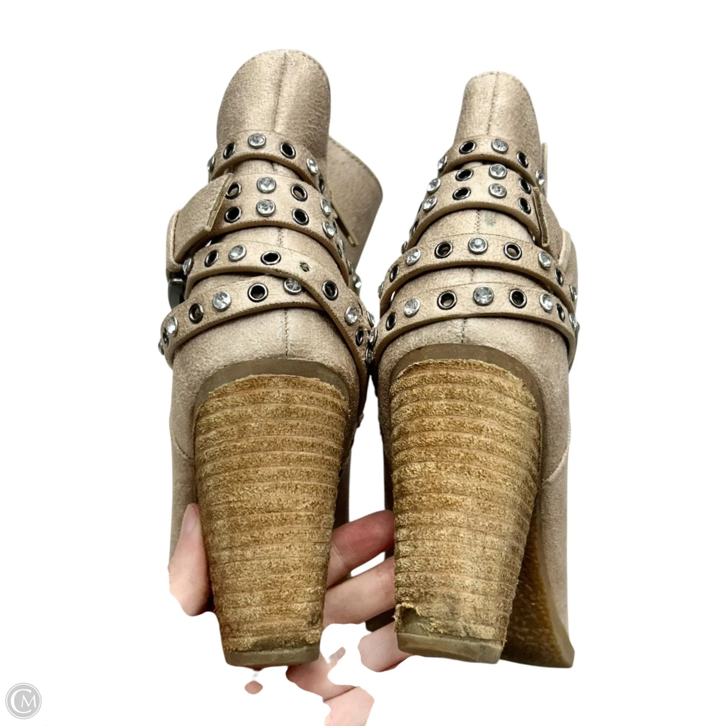 Boots Ankle Heels By Not Rated In Tan, Size: 6.5