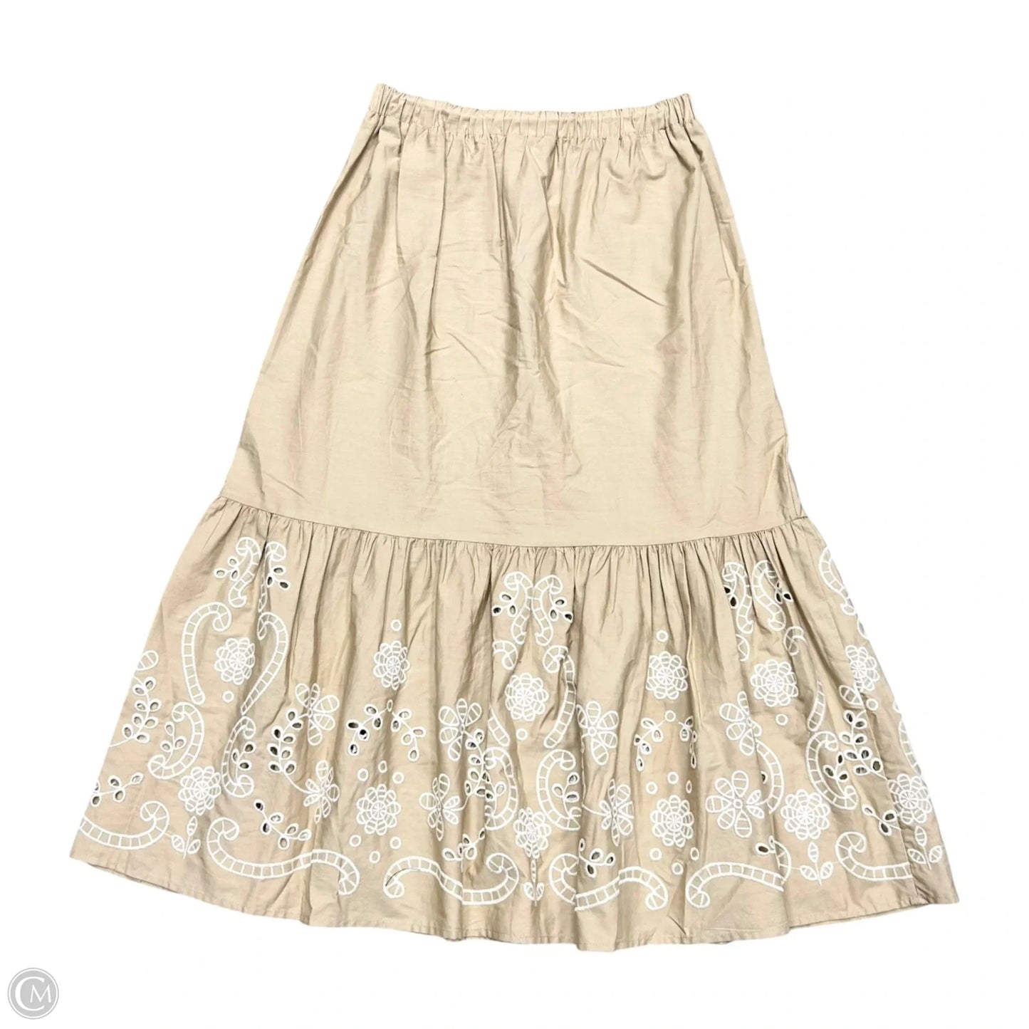 Dress Casual Midi By Moon River In Tan, Size: S