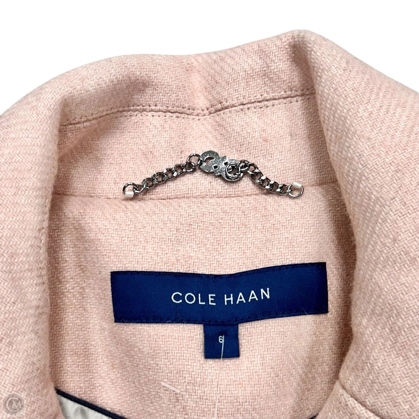 Coat Peacoat By Cole-haan In Pink, Size: S