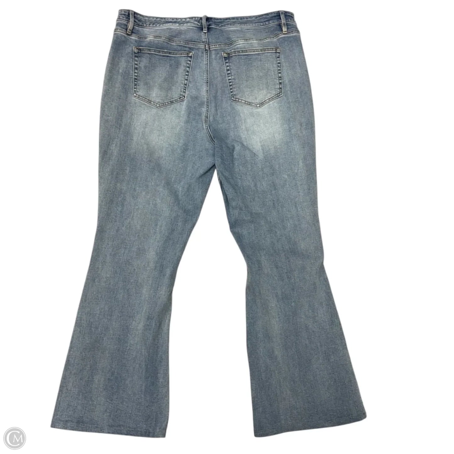 Jeans Straight By Candace Cameron Bure In Blue Denim, Size: 20