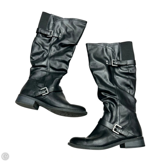 Boots Mid-calf Flats By White Mountain In Black, Size: 7.5