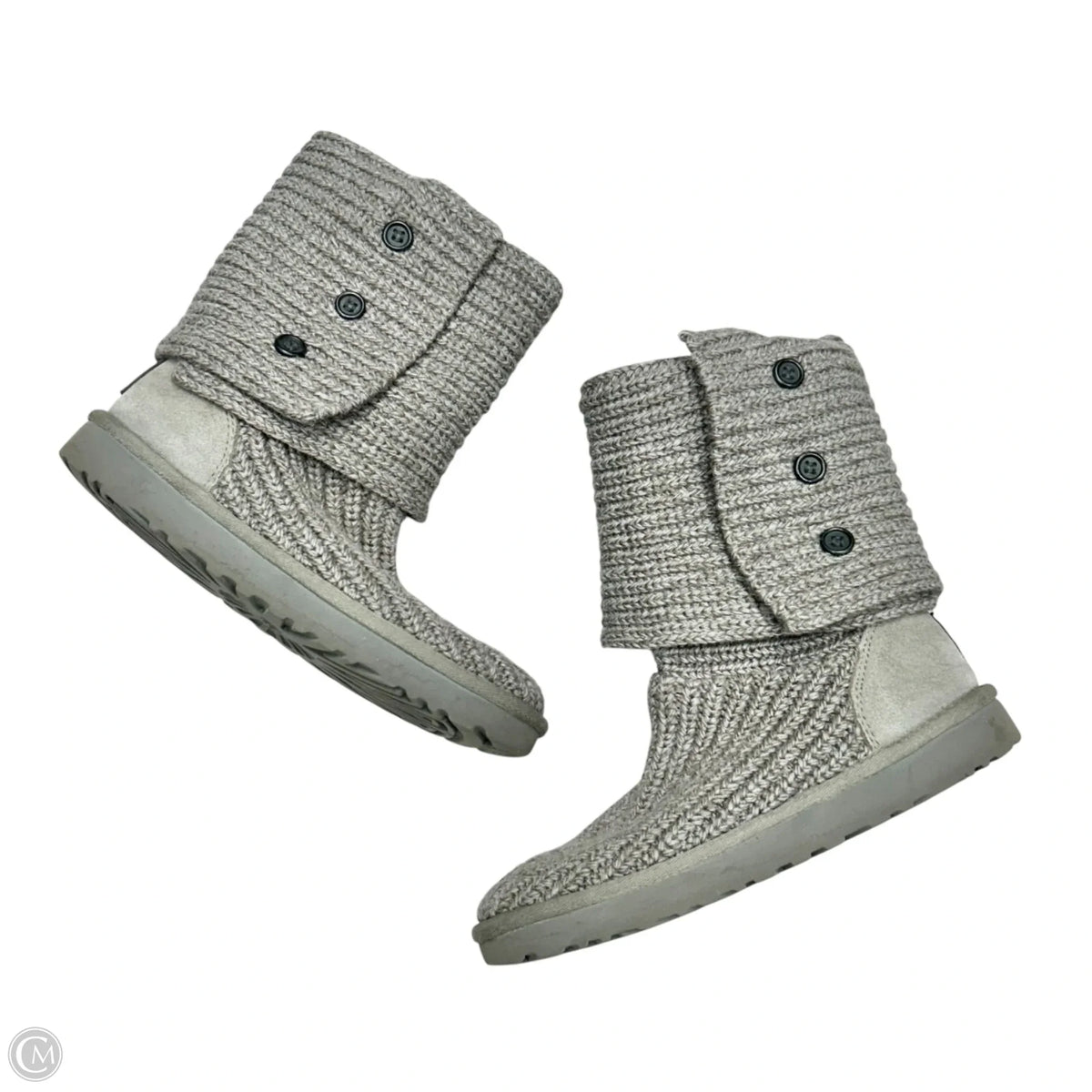 Boots Designer By Ugg In Grey, Size: 6