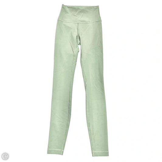 Athletic Leggings By Lululemon In Green, Size: Xs