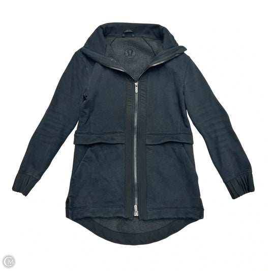Athletic Jacket By Lululemon In Black, Size: Xs