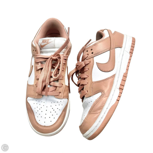 Shoes Sneakers By Nike In Tan & White, Size: 7