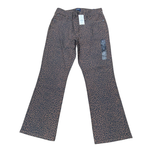 Pants Cropped By J. Crew In Animal Print, Size:4