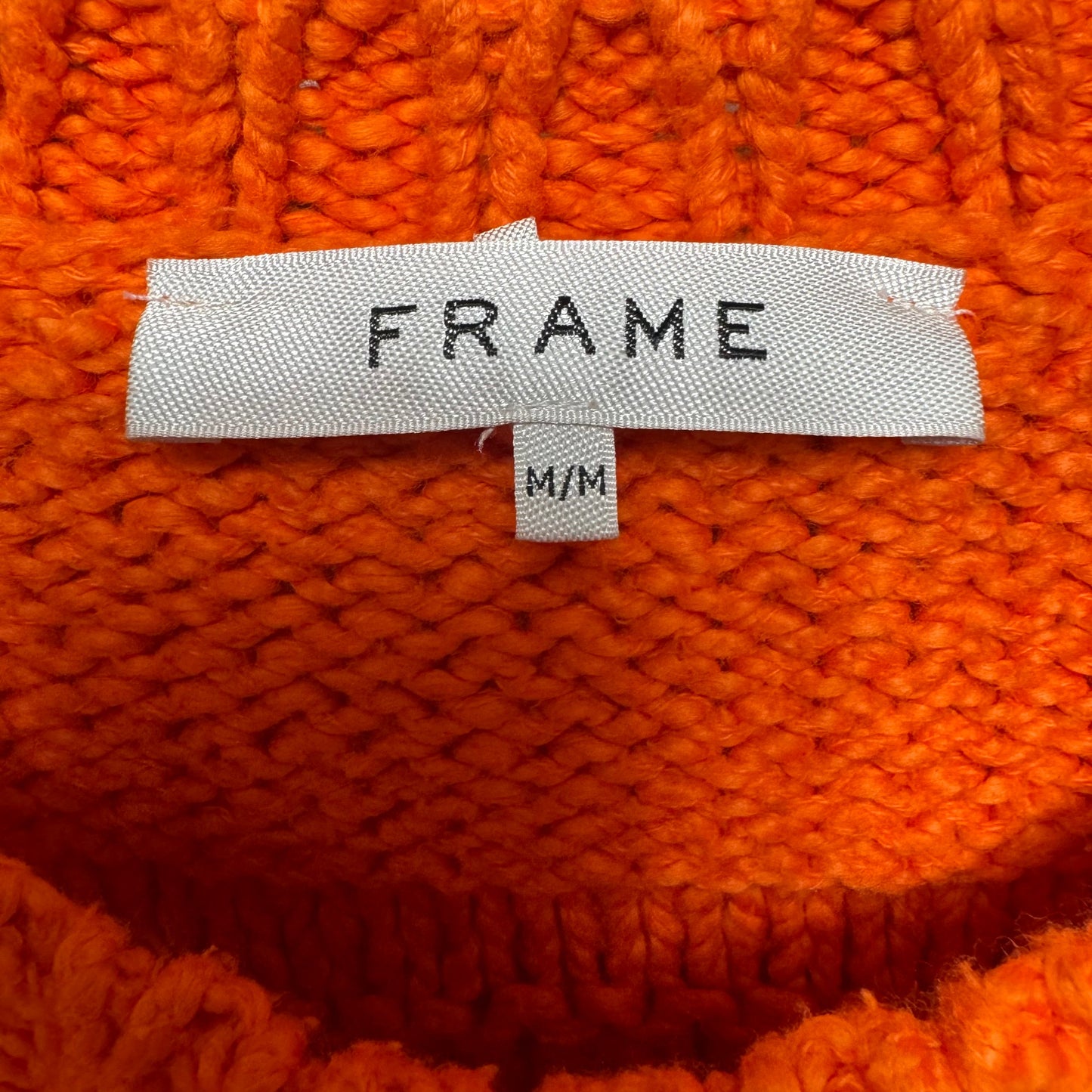 Sweater By Frame In Orange, Size: M