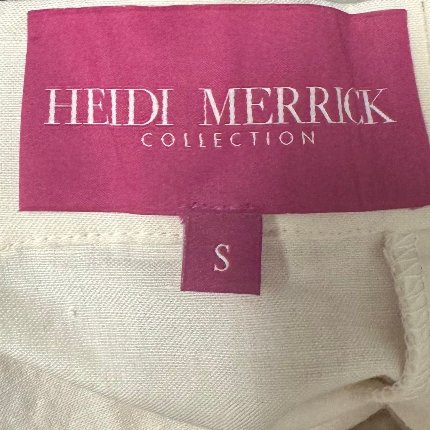 Linen Skirt Midi By Heidi Merrick In Cream, Size: S