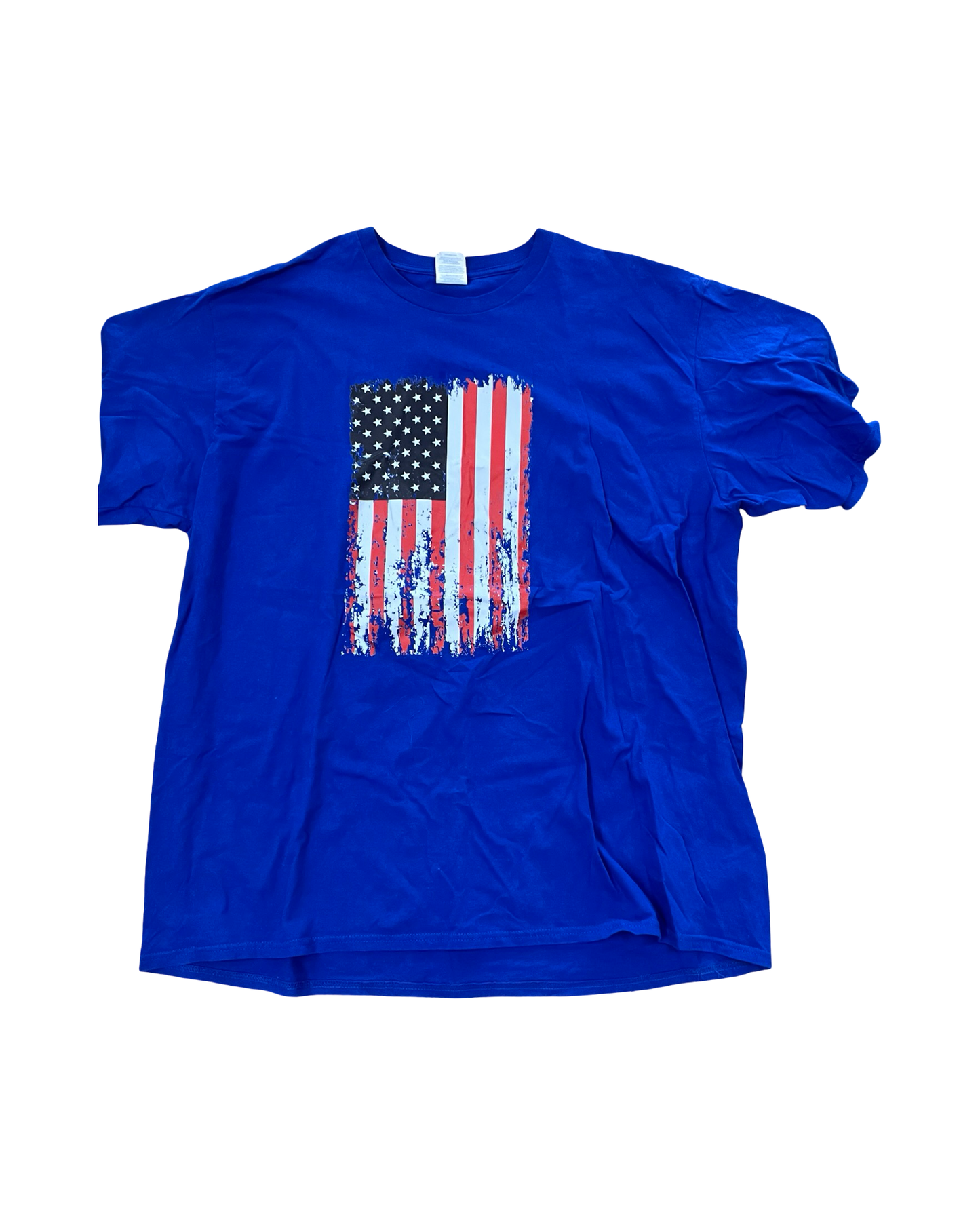 Top Ss By Port & Company In Blue & Red & White, Size:2X
