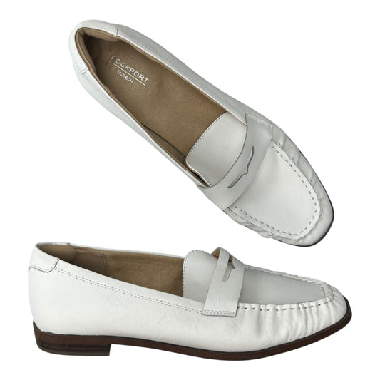Shoes Flats By Rockport In White, Size:7.5