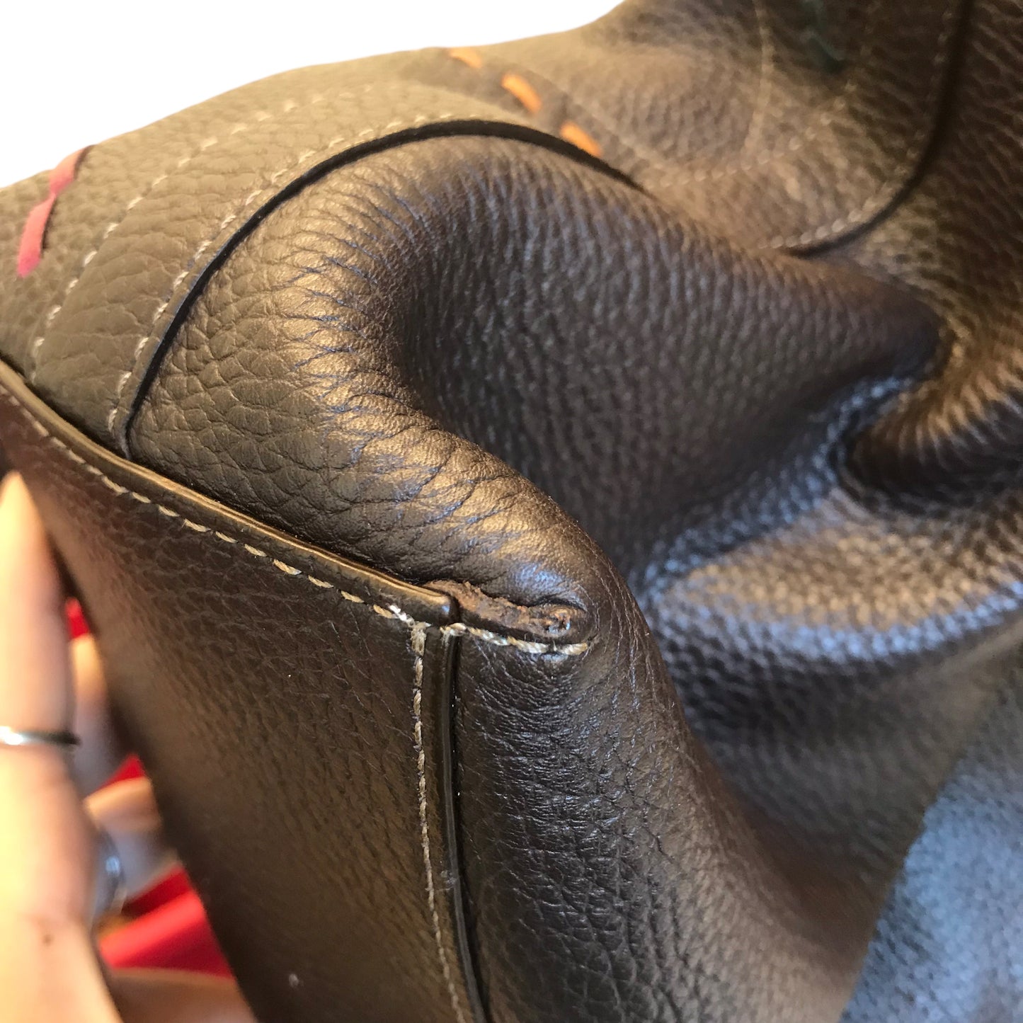 Handbag Leather By Brighton In Brown, Size:Medium