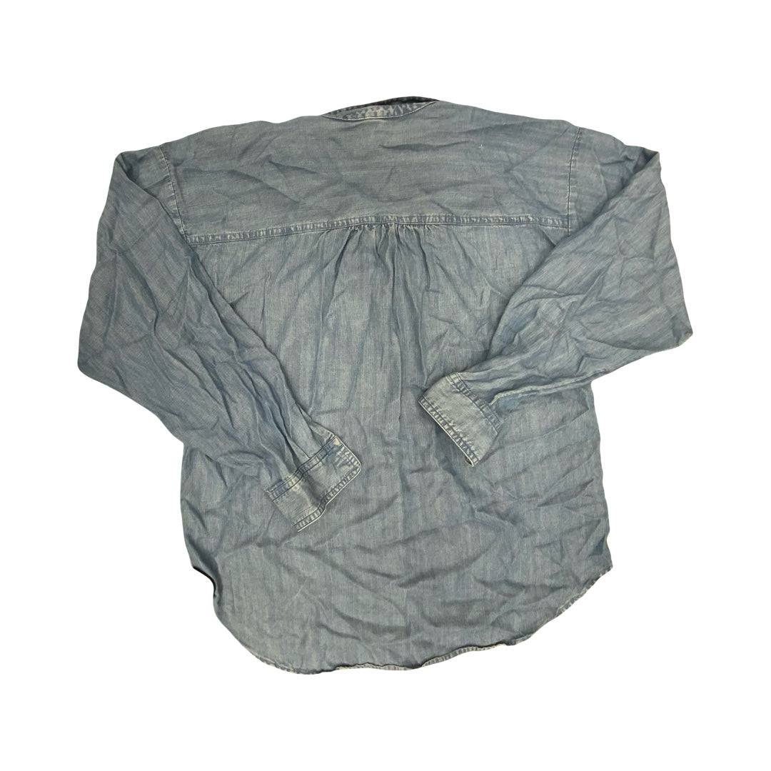 Top Ls By Loft In Blue Denim, Size:S