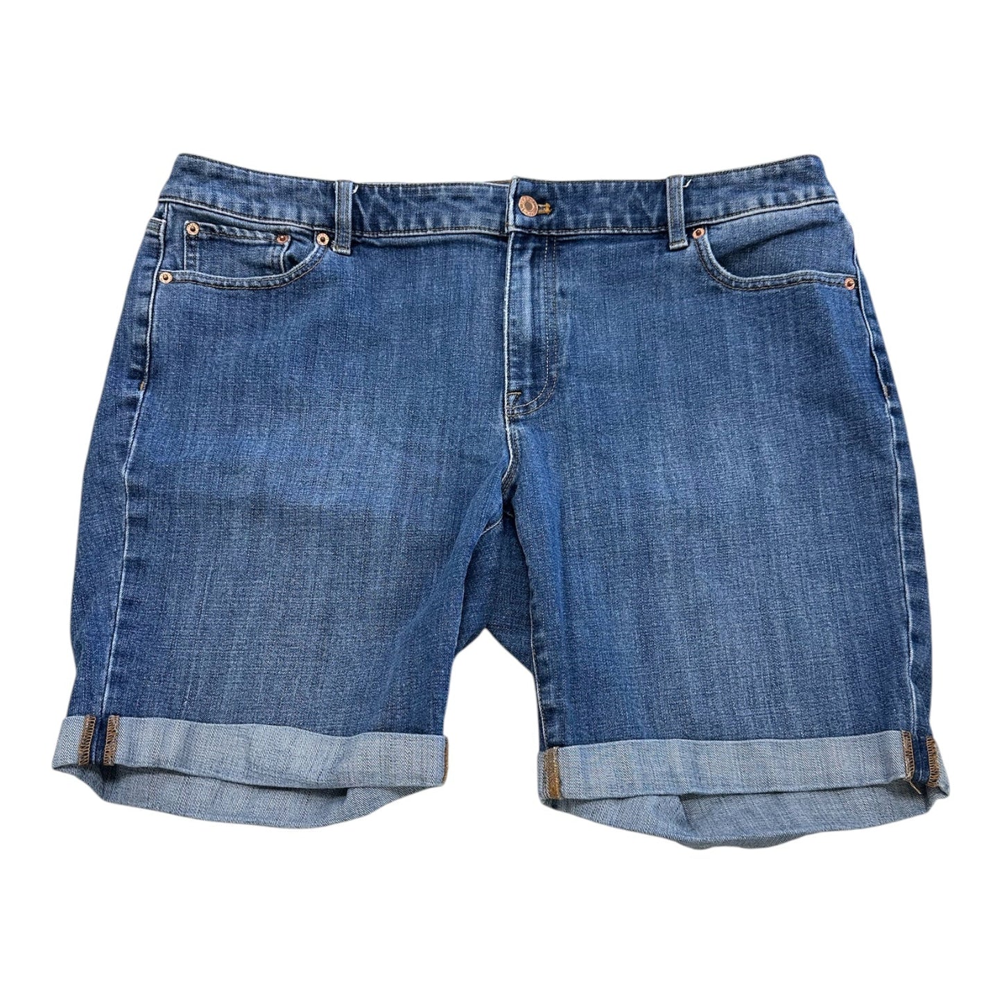 Shorts By Talbots In Blue Denim, Size:16