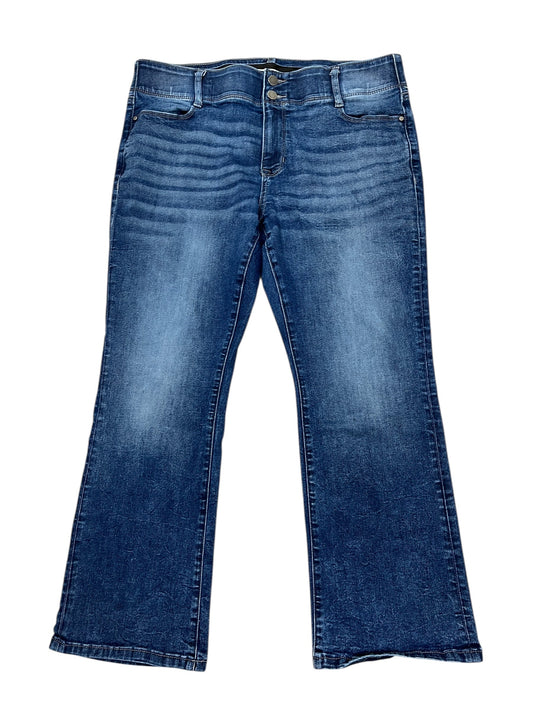 Jeans Boot Cut By Nine West In Blue Denim, Size:16