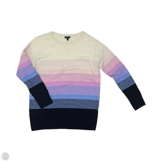 Sweater By Talbots In Purple & White, Size: S