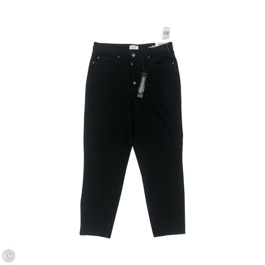 Jeans Straight By Nicole Miller In Black Denim, Size: 12