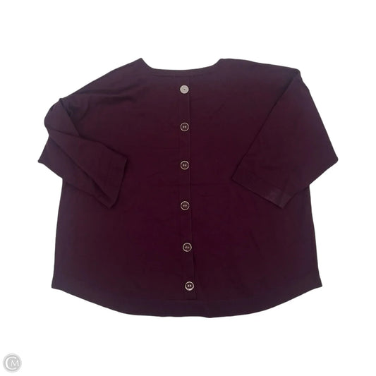 Sweater By Cable And Gauge In Purple, Size: 3x
