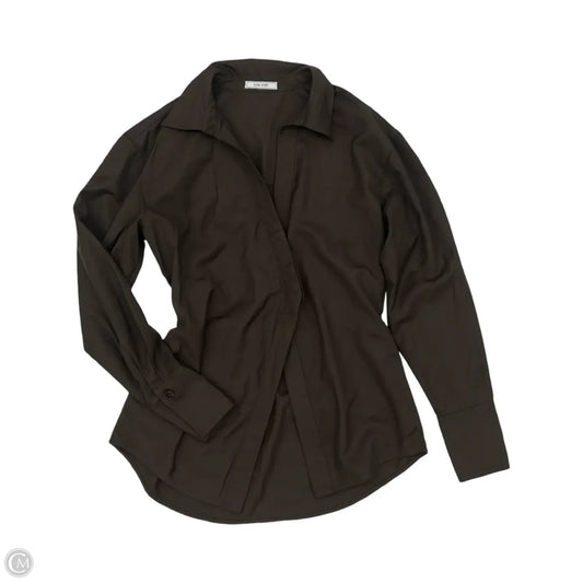 Blouse Long Sleeve By Clothes Mentor In Brown, Size: M