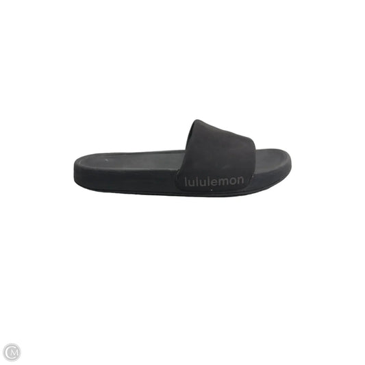 Sandals Flip Flops By Lululemon In Black, Size: 8