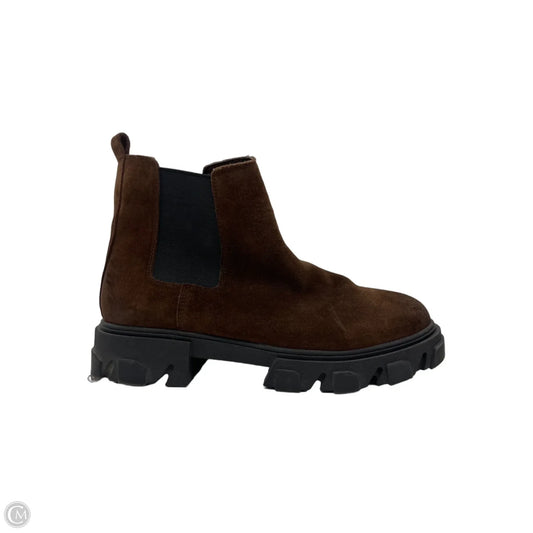 Boots Ankle Flats By Urban Outfitters In Black & Brown, Size: 11