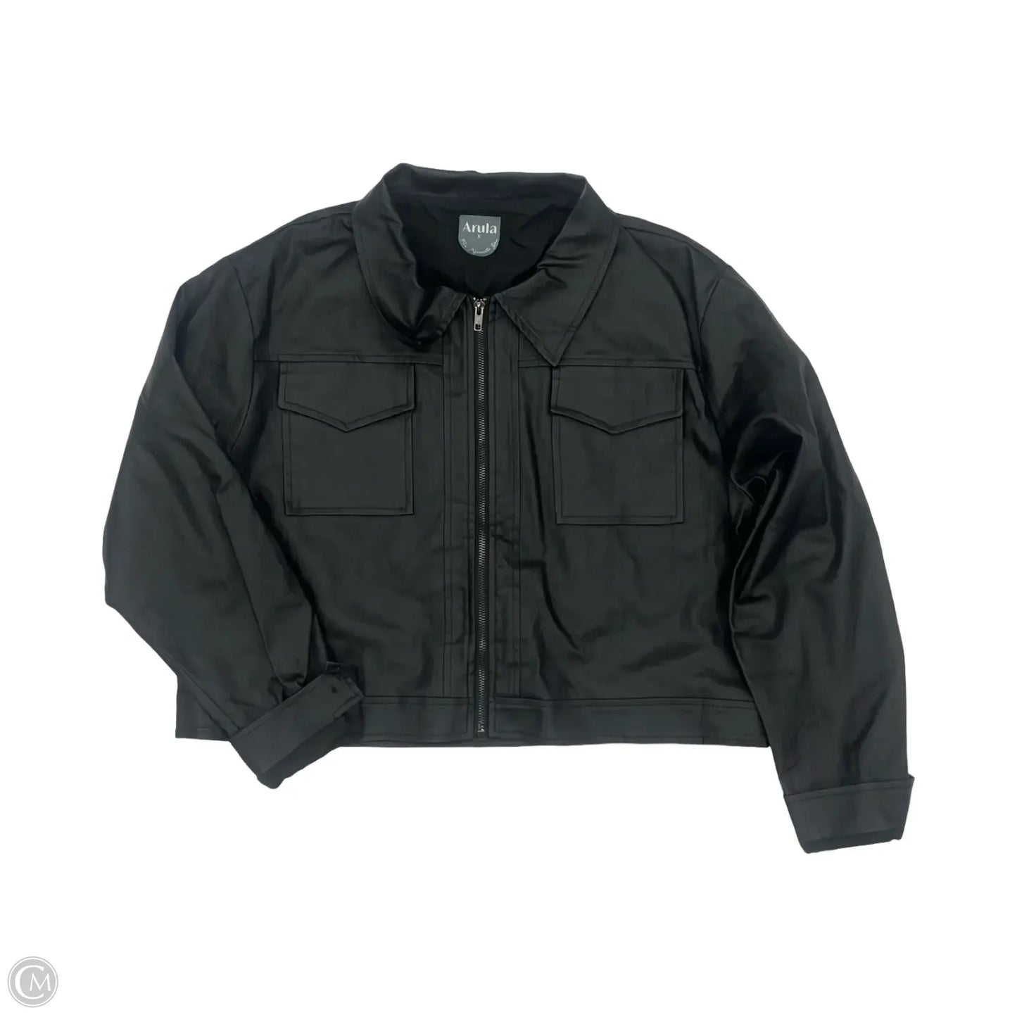 Jacket Moto By Arula In Black, Size: M