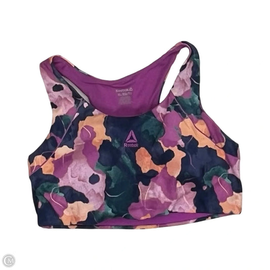 Athletic Bra By Reebok In Multi-colored, Size: Xl