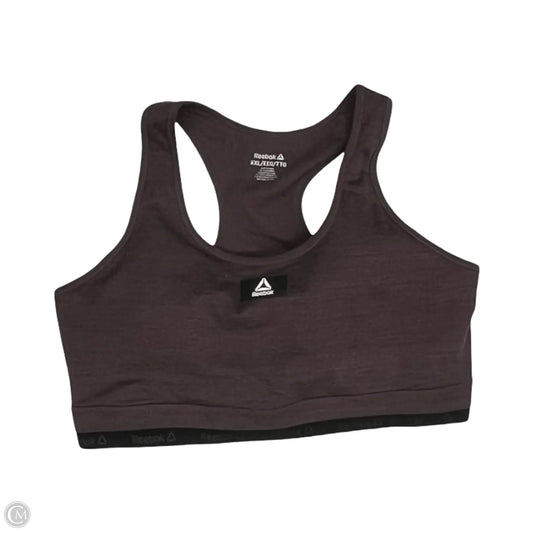 Athletic Bra By Reebok In Brown, Size: Xxl
